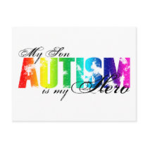 My Hero  My Son - Autism Post Cards