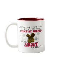 My Hero wears Combat Boots - Army Girlfriend Mug