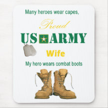 My Hero Wears Combat Boots Mousepad