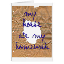 My Horse Ate My Homework Cards
