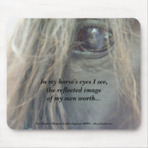 My Horse's Eyes - mousepad