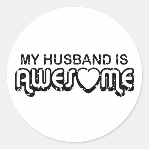 My Husband Is Awesome Stickers