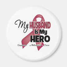 My Husband is My Hero - Multiple Myeloma Magnets