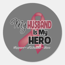 My Husband is My Hero - Multiple Myeloma Sticker