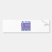 My Identity Greece Bumper Stickers