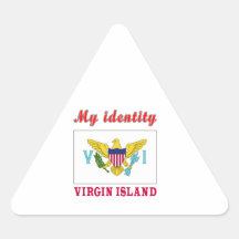My Identity Virgin Island Triangle Sticker