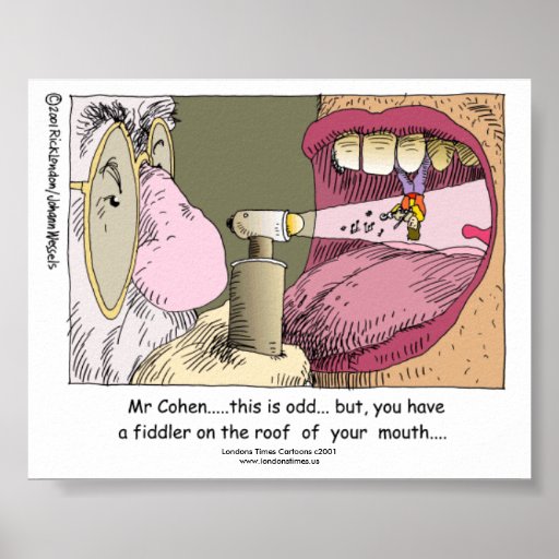 My Jewish Dentist Funny Poster