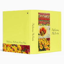 My Journey binder My Family binders Tulip Flowers