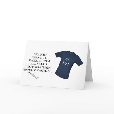 My Kid Went to Zazzle Card by NotionsbyNique