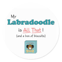 My Labradoodle is All That! Stickers