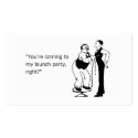 My Launch Party business cards