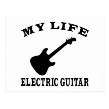 My Life Electric Guitar Post Cards