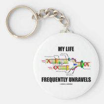 My Life Frequently Unravels (DNA Replication) keychains