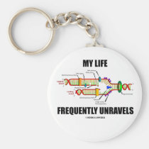 My Life Frequently Unravels (DNA Replication) keychains