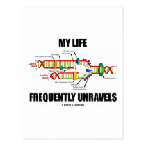 My Life Frequently Unravels (DNA Replication) postcards