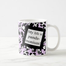 My life is panda-monium mug