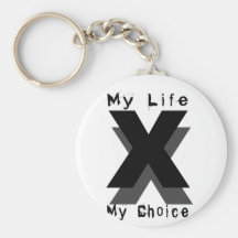 my life my choice key chain