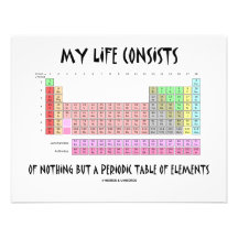 My Life Nothing But Periodic Table Of Elements Invitation
