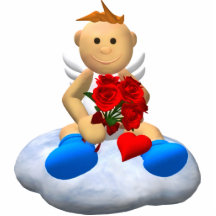 My Little Angel with Roses & Heart Cut Outs