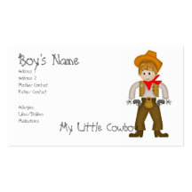 My Little Cowboy Mommy Cards Business Card