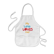 My Lola Loves Me T-shirts and Gifts Aprons