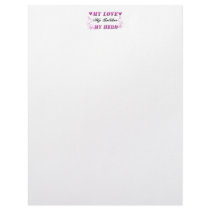 My Love My Soldier My Hero Letterhead Stationary