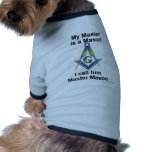 My Master Mason DOG T Dog Tee Shirt