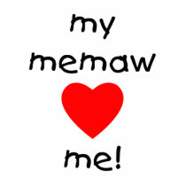 My memaw loves me photo cut outs