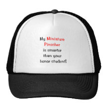 My Miniature Pinscher is smarter... Hats
