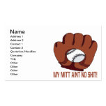 My Mitt Aint No Shit Business Card Template