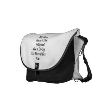 My Mom Doesn't Play Volleyball For A Living She Do Courier Bag