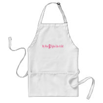 my mom fights like a girl apron