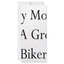 My Mom Is A Great Biker Rack Card Template