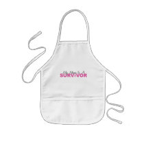 My Mom Is A Survivor (Breast Cancer Pink Ribbon) Apron