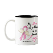 My Mom Is An Angel 2 Breast Cancer Mugs