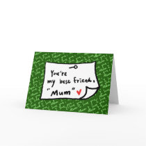 my mom, my best friend cards