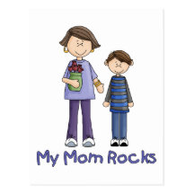My Mom Rocks 3 Post Cards