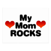 My Mom Rocks Postcard