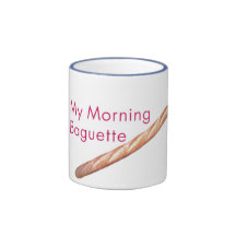 My Morning Baguette Mugs