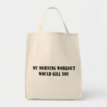My Morning Workout Canvas Bags