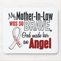 My Mother-In-Law Is An Angel Lung Cancer Mouse Pad