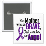 My Mother Is An Angel Pancreatic Cancer Pinback Button