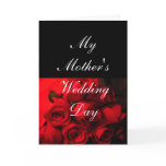 "My Mother's Wedding Day" - Crimson Roses [b] Greeting Card