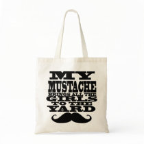My moustache brings all the girls tote bags