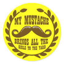 My Moustache Brings all the Girls to the Yard