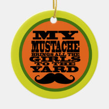 My Moustache Christmas Ornaments
