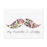 my moustache is vintage postcard