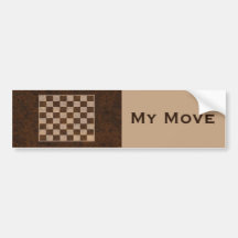 My Move - Funny Bumper Sticker For a Chess Player