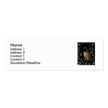 My music is protected_ Profile Card_by Elenne Business Card