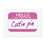 My Name is Cutie Pie Postcards